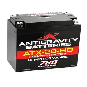 Antigravity ATX20-HD Heavy Duty Lithium Motorcycle Battery 780CA 12V LiFePO4 High Capacity Ultra Lightweight
