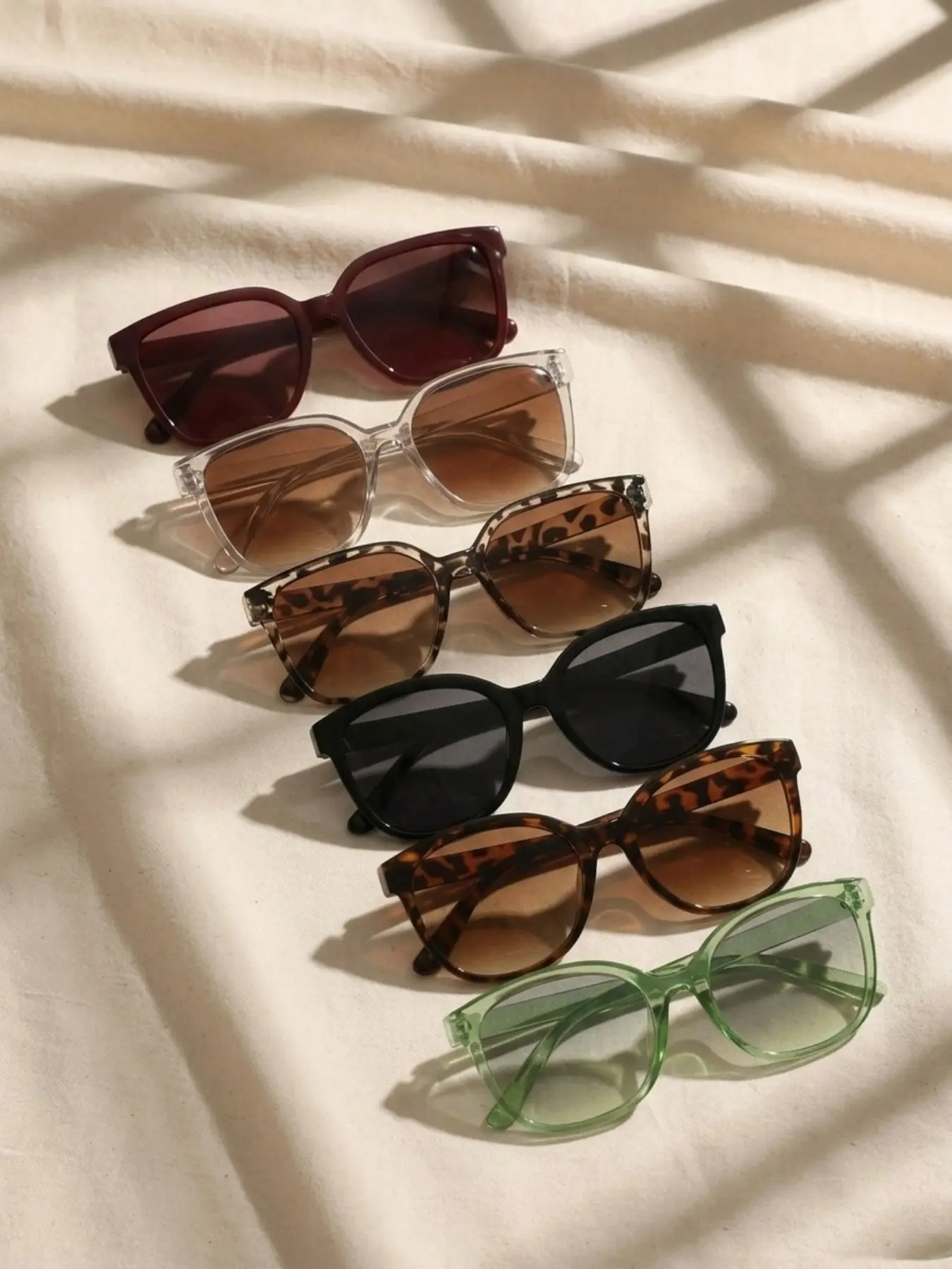 6 Pairs Fashion Multicolor PC Frame Summer Trendy Casual  display picture 2
