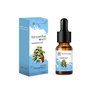 10ML Sandalwood Scented Essential Oil, Humidifier Refill Liquid, Stress Relief, Sleep Aid, Suitable for Diffusers, Air Purifiers