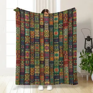 Boho Style Soft Throw Blanket Ultra Soft Flannel Cozy Warm Bedroom Couch Sofa Home Office Bedding Decor Decorative Throw Perfect Birthday Gift Christmas Gift for Women Girls Adults Bohemian Hippie Style