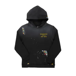 Rockstar Art Dist. Black Graphic Hoodie