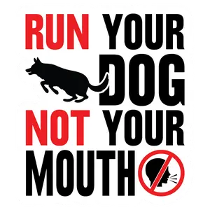 Run Your Dog Sticker