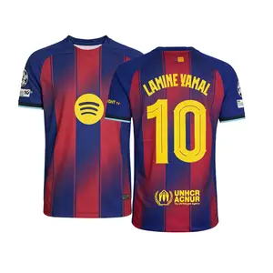 2025 2026 Home Red Yamal 10 Short Sleeve Soccer Jersey