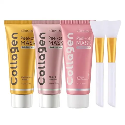 Collagen Overnight Wrapping Peel-Off Face Mask - Gentle Skin Care Treatment, Hydrates, Firms, Enhances Elasticity & Radiance, Strengthens, Revitalizes, 2.12 fl.oz, Suitable for All Skins (Beauty & Personal Care)