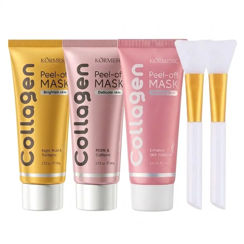 Collagen Overnight Wrapping Peel-Off Face Mask - Gentle Skin Care Treatment, Hydrates, Firms, Enhances Elasticity & Radiance, Strengthens, Revitalizes, 2.12 fl.oz, Suitable for All Skins (Beauty & Personal Care)