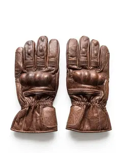 Premium Brown Leather Gloves