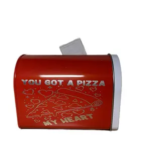 Pizza My Heart Laser Engraved Mini Mailbox - Elegant Design with Stylish Handle