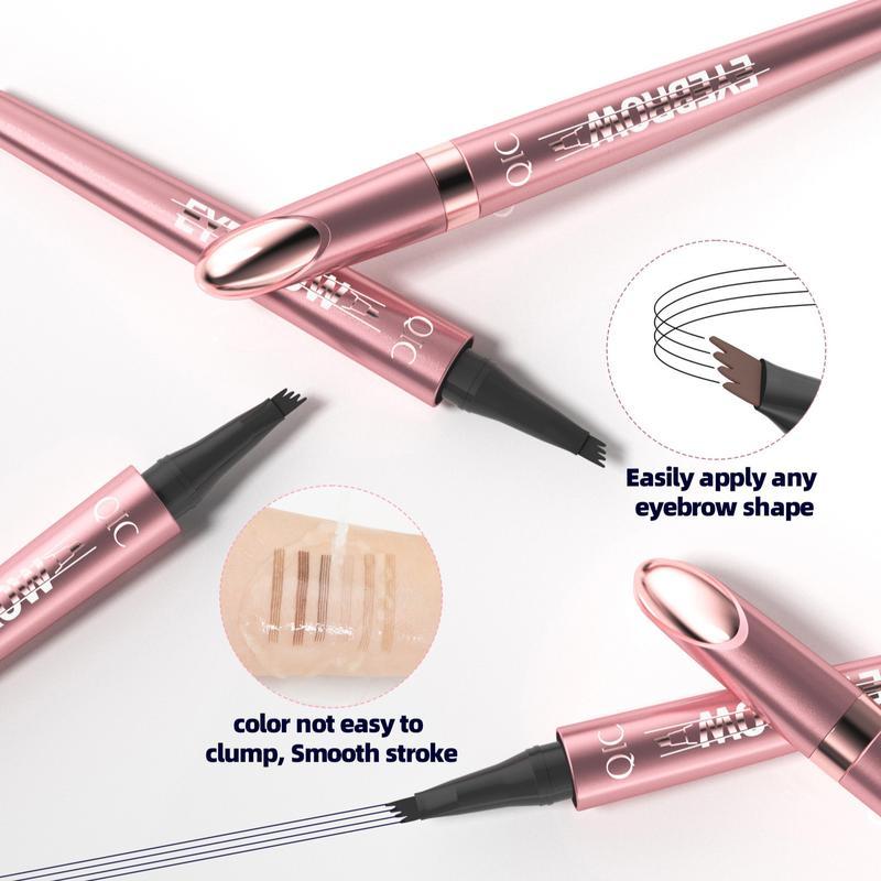 Natural Hair-Like Stroke Micro-Fork Eyebrow Pen, Waterproof & Long-Lasting Brow Pencil, Smudge-Proof Brow Makeup Tool for Daily Natural Looks & Soft Glam Finish