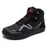 HOBIBEAR Unisex Lace-Up High-Top Barefoot Minimalist Hiking Style Shoes - 0 Drop, Wide Sizes, Lightweight, Breathable, Rubber Sole, Elastic Band, Wear-Resist Sole, All Seasons Trekking Camping Shoes
