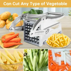 Stainless Steel French Fries Cutting Machine, Anti Slip Potato Cutting Machine, Food Contact Safety Suitable For Barbecue And Outdoor Cooking