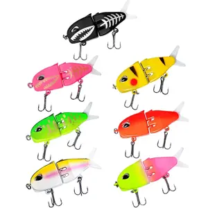 7-piece set Mini Glide Bait, Raptor Fishing Lure, Mini Swimbait, Glide Baits for Bass Amazing Fishing Gear Gifts for Family