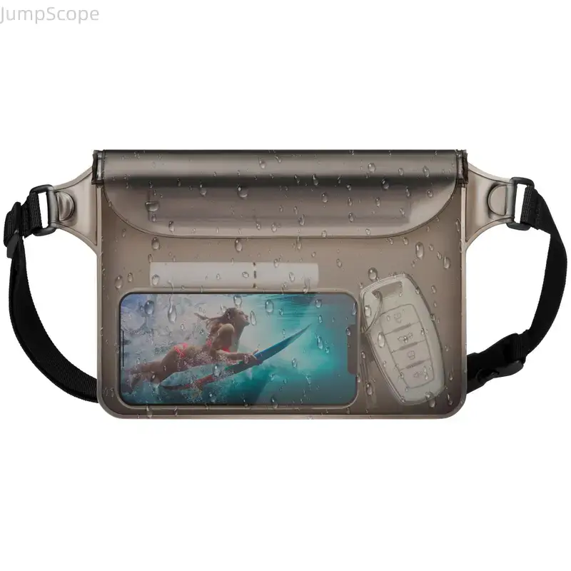 Organized Waterproof Fanny Pack with Triple-Seal Dry Bag & Touch-Sensitive Phone Pouch for Adventurers’ Beach, Kayaking Activities