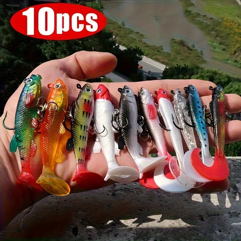10pcs Colorful Realistic Fish Fishing Soft Lures, Fishing Lure Set,  Topwater Fishing Lure, Artificial Bait for Angling, Durable and Lifelike  Design, Ideal for Bass and Trout, Fishing Equipment - TikTok Shop