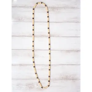 Western Flat Cream Shell Beaded Necklace
