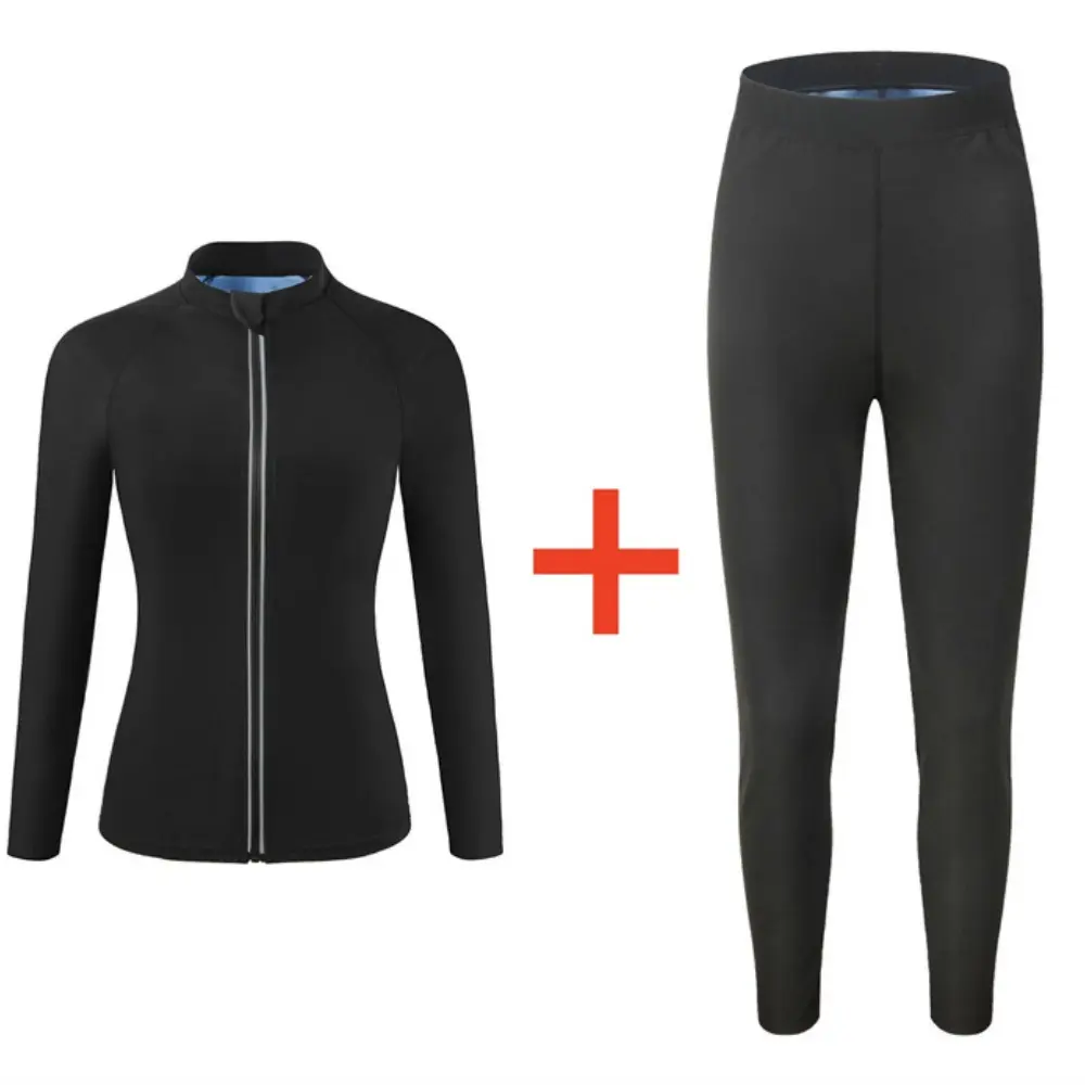 Blue collar long sleeves + trousers