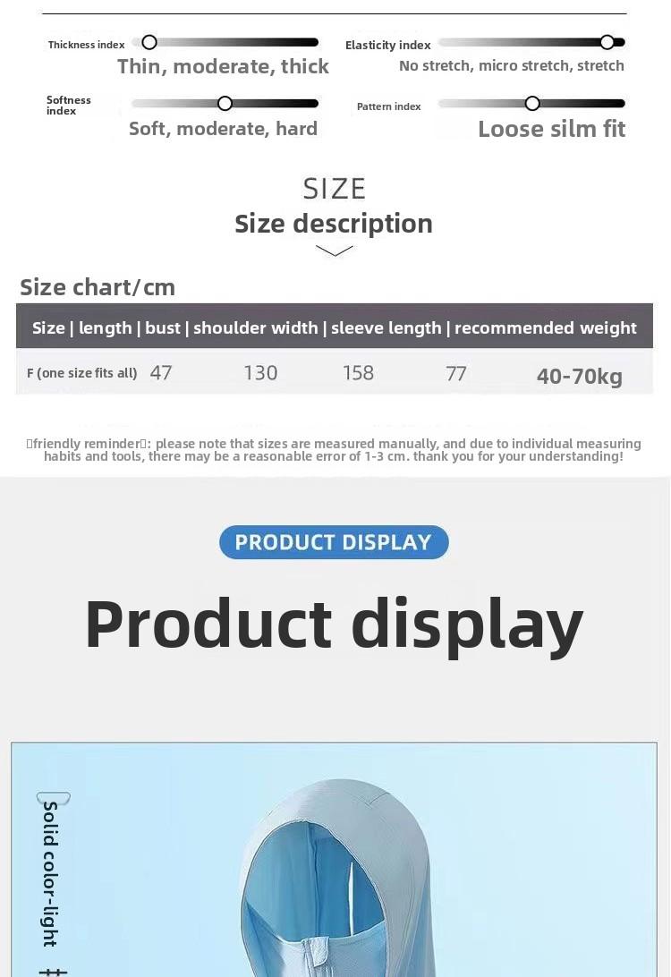 2026 Summer Women's High-End Ice Silk Sun Protection Jacket, UV Protection Breathable Lightweight Outdoor Coat