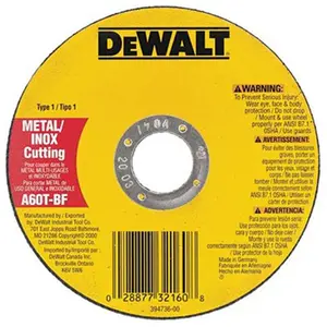 Dewalt  4.5 in. X.045 in. X.88 in. Metalthincut-Off Wheel Type-1