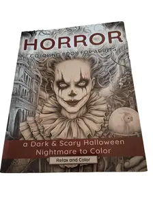 Horror Coloring Book for Adults: A Dark & Scary Halloween Nightmare with 50 Terrifying Pages of Horror Creatures To Color Paperback – June 21, 2023