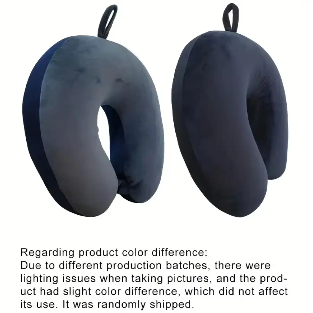Soft Plush U-Shaped Neck Pillow with Ergonomic Head Support for Airplane Travel, Driving, Office Naps, and Home Use, Home/Office/Car, Portable, 30*30Cm, No