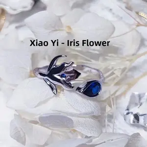 Jinxi Light And Night Love Ring Surrounding Blooming Ring Xiao Yi Lu Chen Qi Si Li Charlie Su Xia Ming Star Ring Unisex Vinta...