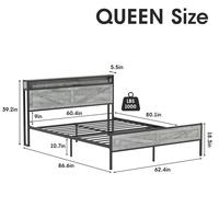 Light Rustic Oak-Queen