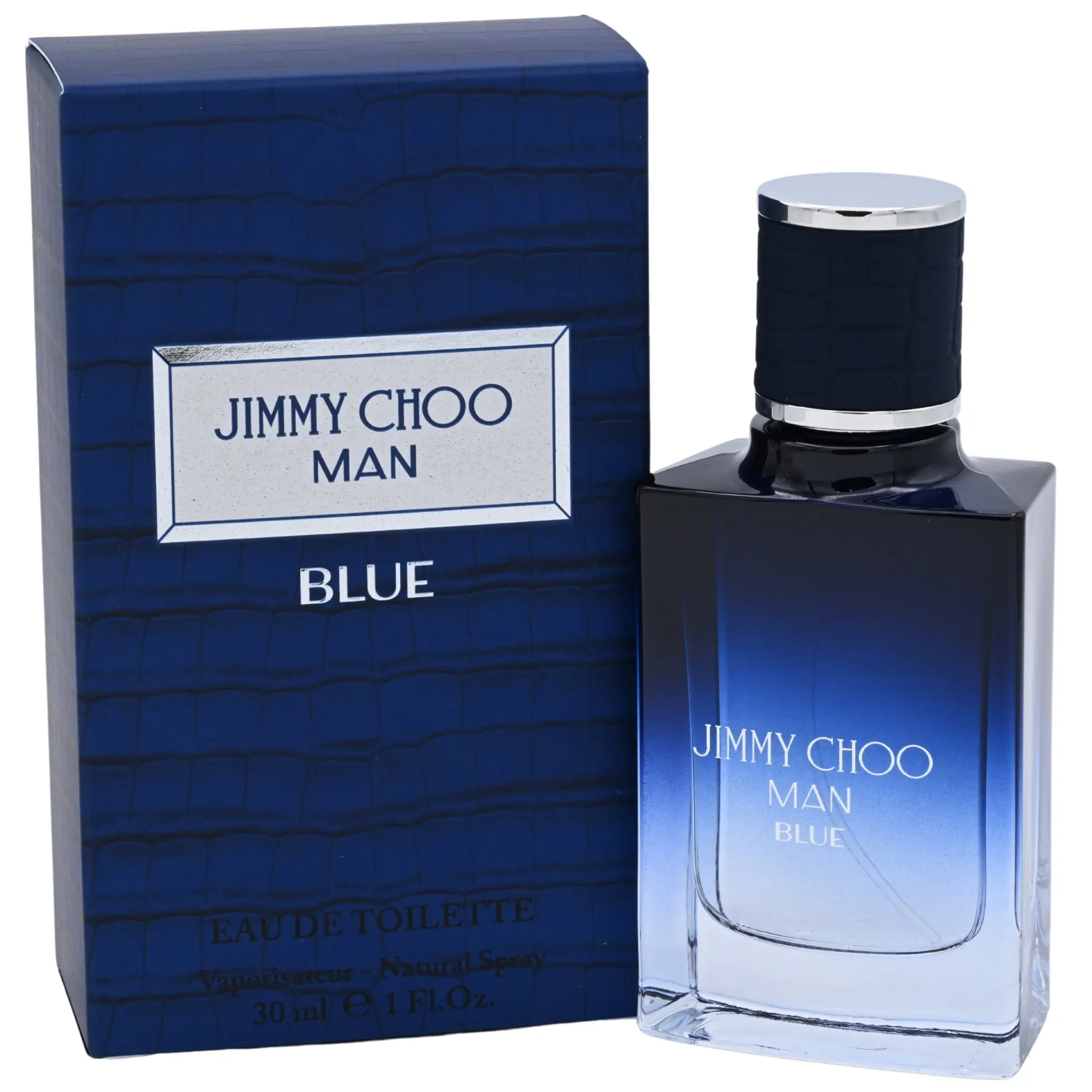 Jimmy Choo Man Blue Eau de Toilette for Men, Aromatic Woody Cologne with Citrus, Leather, and Sandalwood Notes, 1.0 fl oz, Aromatic And Woody, Citrusy Fragrance, Gifts For Boyfriend, Birthday Gifts For Bf