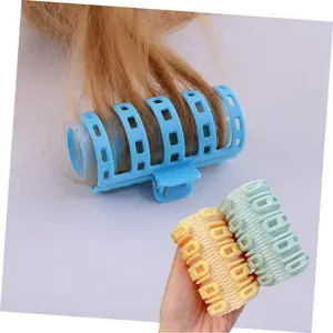 1pc Candy Color Plastic Hair Rollers, French Look Curling Rollers for Bangs & Root Volume, Girls Hair Styling Tool Set, Safe Heatless Curlers for Women's Hair Care