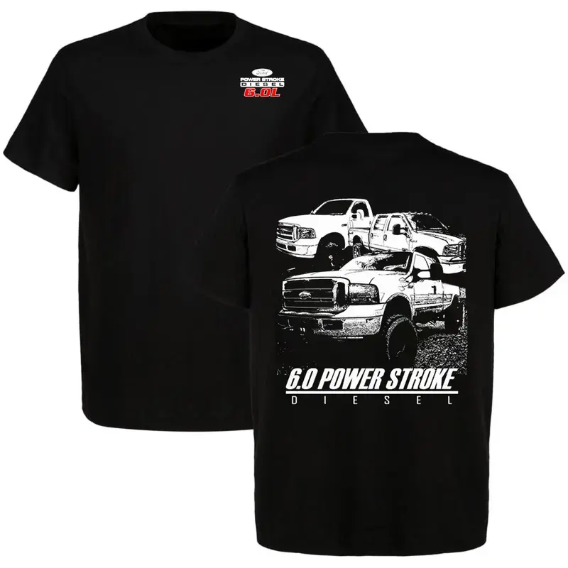 6.0 Power Stroke Truck T-Shirt, Ford Diesel Graphic Tee, Super Duty Truck Shirt, Powerstroke Enthusiast Gift