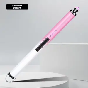 Electric Candle Lighter, Mothers Day Gifts for Mom from Daughter Son, Birthday Gifts for Mom Women Men Wife Sister, Economical Portable Rechargeable USB Arc Windproof Lighters for Candle Camping Kitchen BBQ Daily Use Utensils Pink-Blue Gradient