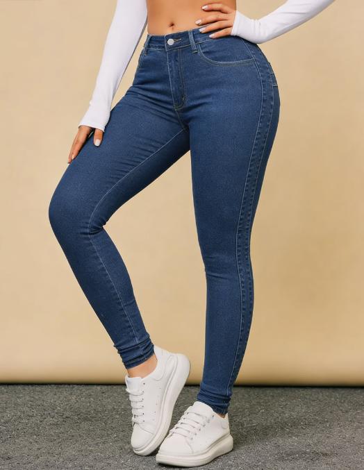 Stretchy Jeans for Women High Waist Jeggings Tummy Control Skinny Jeans Pull on Leggings with Pockets Trendy Casual