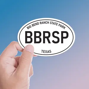 White Oval Big Bend Ranch State Park Sticker