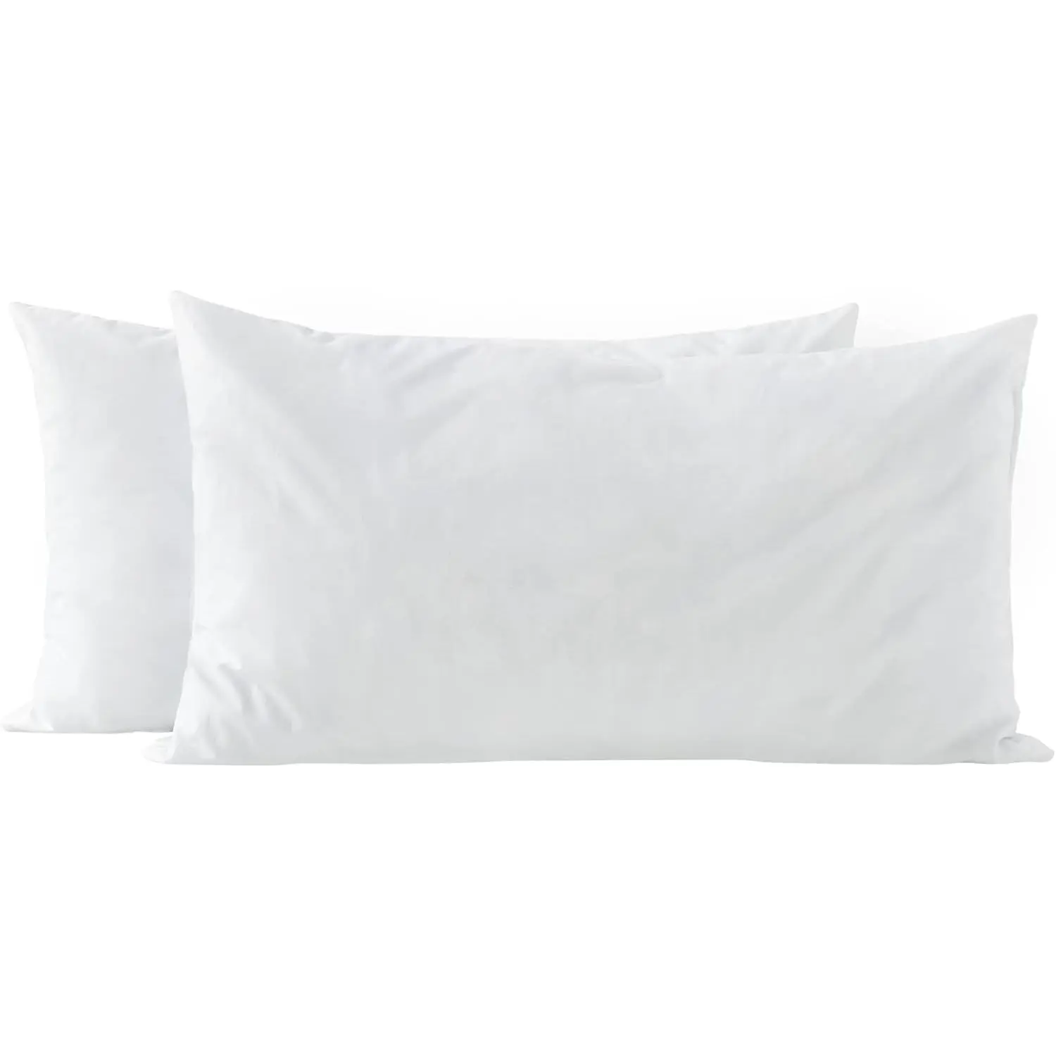 basic home 16x26 Pillow Inserts-Shredded Memory Foam Fill-High Density Throw Pillow Inserts with Long Support-Home Couch Hotel Collection-Cotton Fabric-2 Pack
