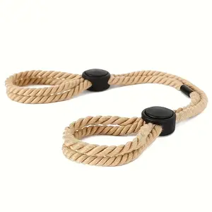 Adjustable Soft Rope Anklets & Bracelet Set, Flexible Soft Wrist Ankle Decor, Lightweight Couple Intimate Ornaments, Universal Stylish Accessories for Daily & Night Wear