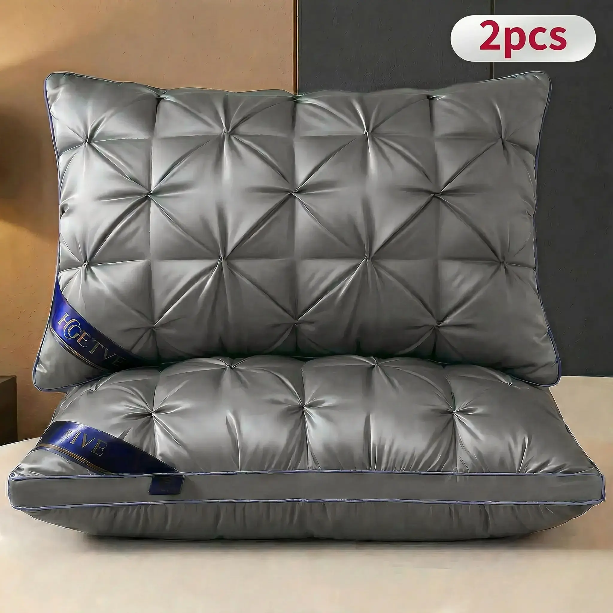 2Pcs-Queen-Dark Gray