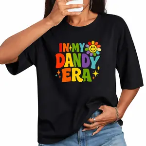 in My Dandy Era Funny Dandy’s Vibes Retro Color Aesthetic T-Shirt