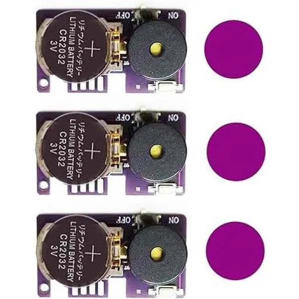 3-Pack CE Certified Battery-Powered Cricket Prank Noise Maker, 240mAh Built-In 7 Different Noises, Small Size, Batteries Packed Separately, Adult Prank Item for Party, Office
