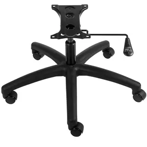 VEVOR Office Chair Base Replacement, TikTokShopBlackFriday, 28", 2500 lbs Static Load, Heavy Duty Universal Computer Desk Chair Stool Base Part with 5 Casters, Gas Cylinder & Seat Plate, Desk Chair Base Replacement, Black