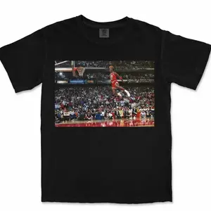 Graphic Tees - Michael Jordan v4 Graphic Tee Streetwear Outfit, Cool Gifts For Basketball Fans Crewneck Summer Cotton Menswear