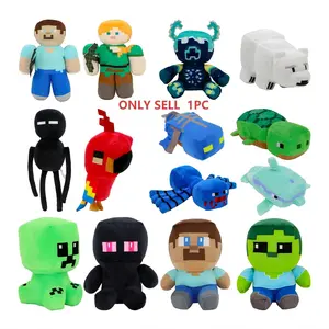 My World Plush Toy Minecraft Legends, Sitting Zombie Creeper Ender Dragon, Living Room Decor, Bedroom Pillow, Pet Toy, Birthday Gift