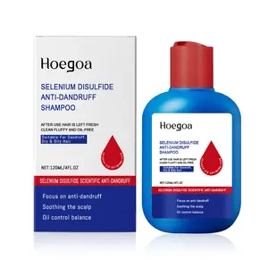 Selenium Disulfide Anti-Dandruff Shampoo, Oil Control & Anti-Itch Scalp Care, Deep Cleansing Hair Care Formula for Men & Women, Refreshing Sebum Control Shampoo, 120ml