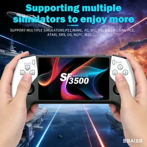 Family-friendly home entertainment handheld game console: Over 20,000 games, 5.5-inch HD IPS screen, TV connectivity, over 14 emulators, and up to 5 hours of battery life.