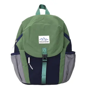 Korean-style trendy and cool unisex children's backpack, color-blocking, large capacity, elementary school student schoolbag, casual sports children's travel backpack