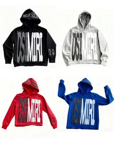 OSIMIRI Winter Outfit Hip-Hop Style HoodedSweatshirtLoose Fit Hoodies for Men Leisure Essential AlphaBetfoamY2K Streetwear Christmas Gifts Casual PulloverSportswearTops Clothes Menswear Sporty