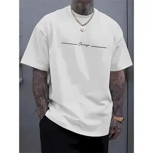 Men's Summer Trendy Graphic Print Short Sleeve T-Shirt Casual Loose Fit Crewneck Streetwear Top for Daily Wear Outdoor Activity