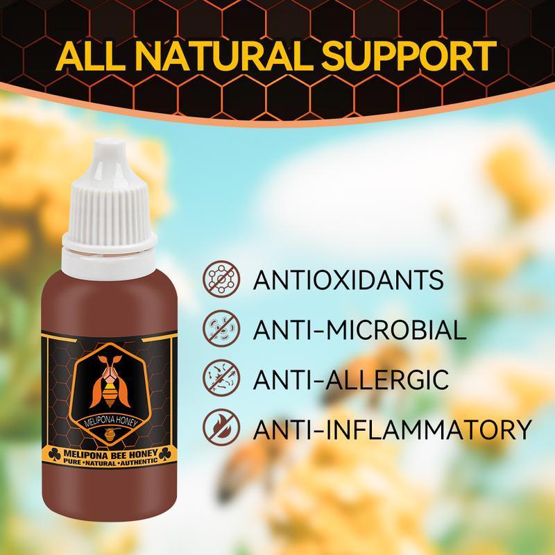 Melipona Honey Stingless Bee Honey Meliponini Honey Miel Melipona Original Authentic Natural Sweet Flavor 15ML Pure Natural Safe