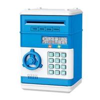 Blue password piggy bank-mini-english color box