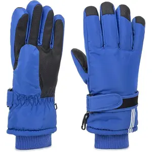 Kids Waterproof Ski-Gloves Warm Snow Gloves for 6-12 Years,Winter Thick Warm Snowboard Gloves for Youth Teens
