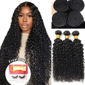 Ishow Curly Bundles Human Hair Brazilian Curly Human Hair 3 Bundles 100% Unprocessed Virgin Remy Kinky Curly Human Hair Weave Bundles