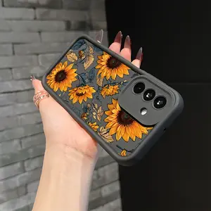 Creative Sunflower Phone Cases Compatible with Samsung Galaxy S26 S25 S24 S23 S22 S21 Fe Plus Ultra A13 A14 A15 A16 A17 A33 A34 A35 A36 A52 A53 A54 Note20, Soft TPU Back Cover for Drop Protection.