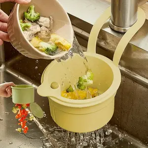 Automatic Self-Cleaning Sink Strainer Basket, Detachable Bottom, Easy Installation & Removal, Modern Kitchen Design (multiple Colors), Kitchen Accessories